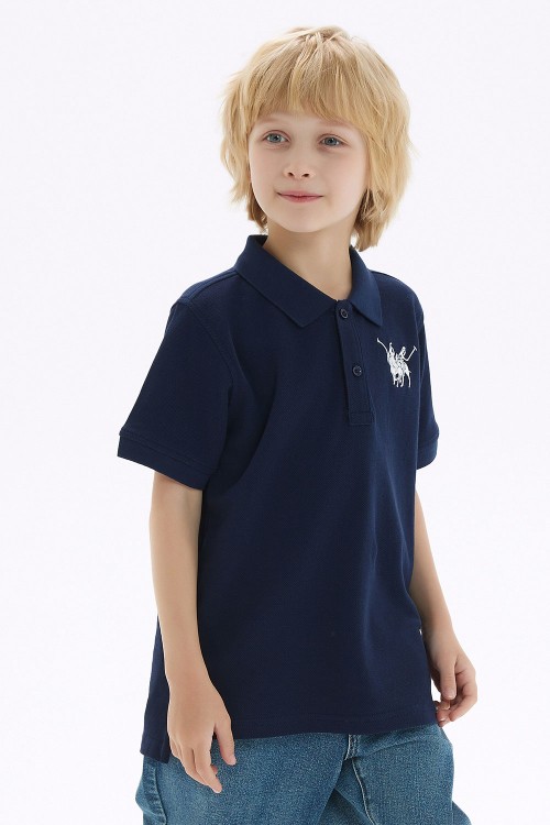 Navy Polo Shirt For Boys